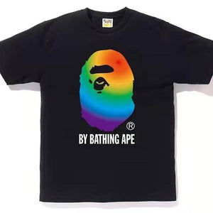 Bape rainbow big ape head tee