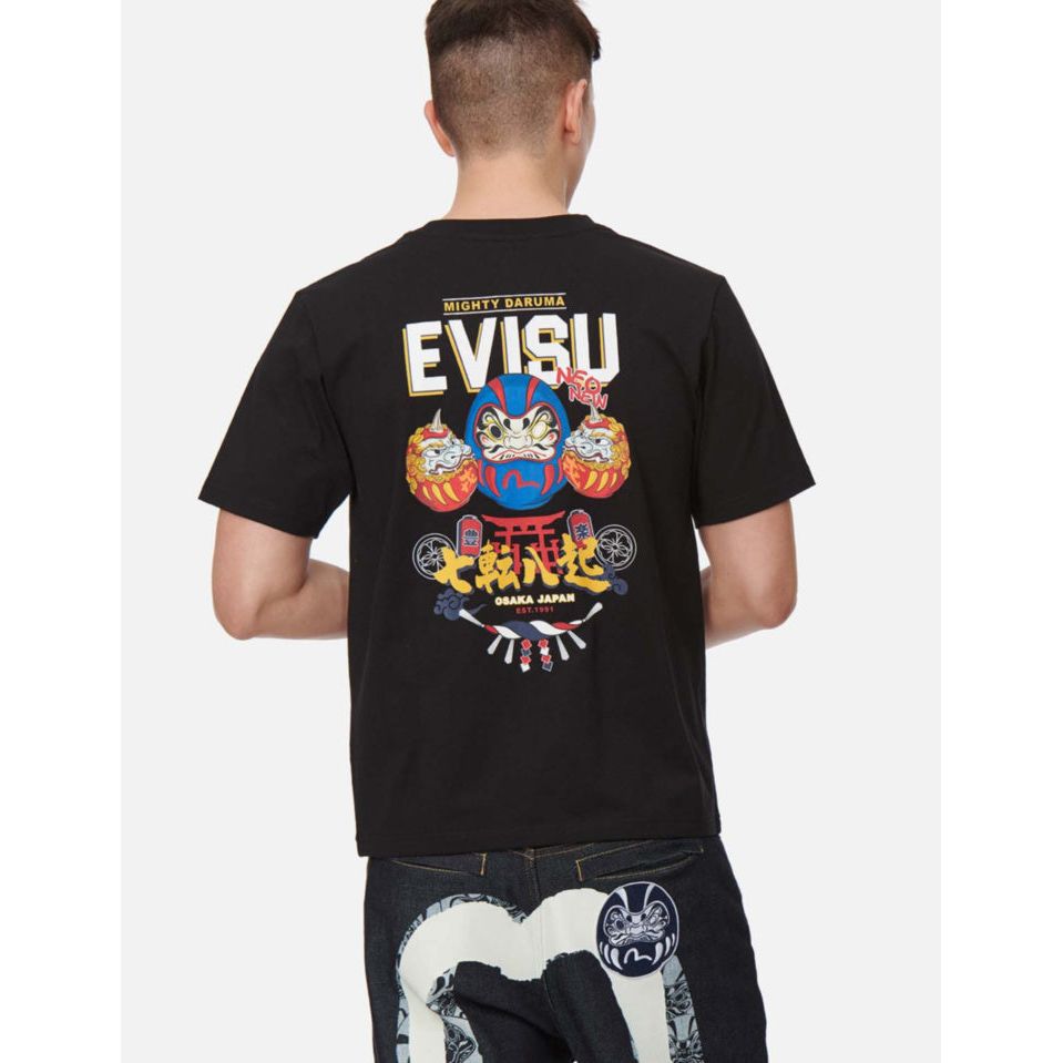 Evisu Daruma-Buddy Printed Tee