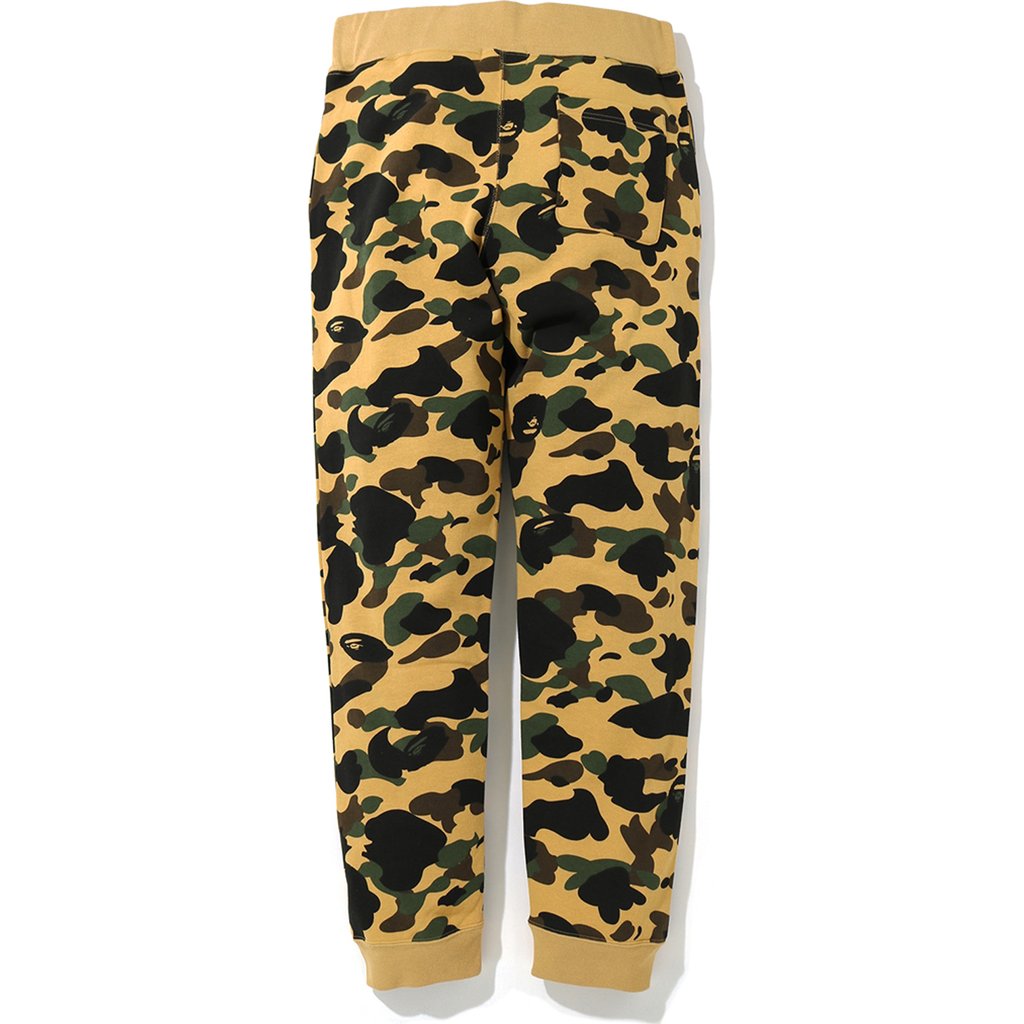 BAPE 1st Camo Slim Sweat Pants Yellow