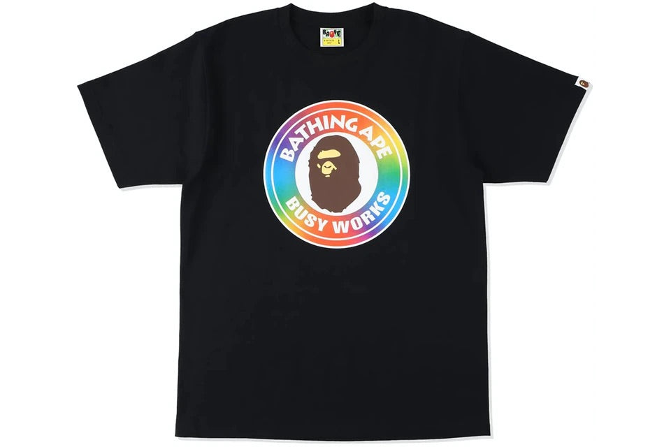 Bape Rainbow busy works tee