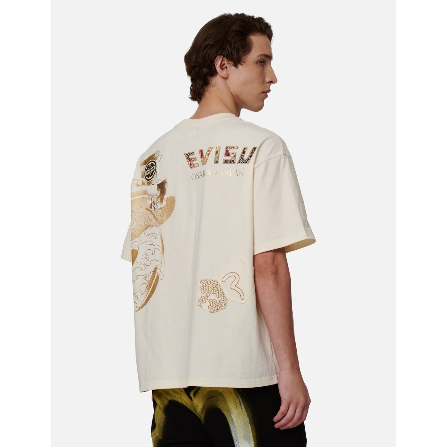 Evisu Multi-Pocket Foil Print T-Shirt