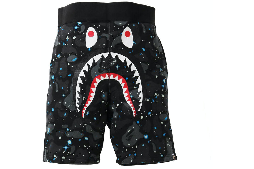 BAPE Space Camo Shark Sweat Shorts