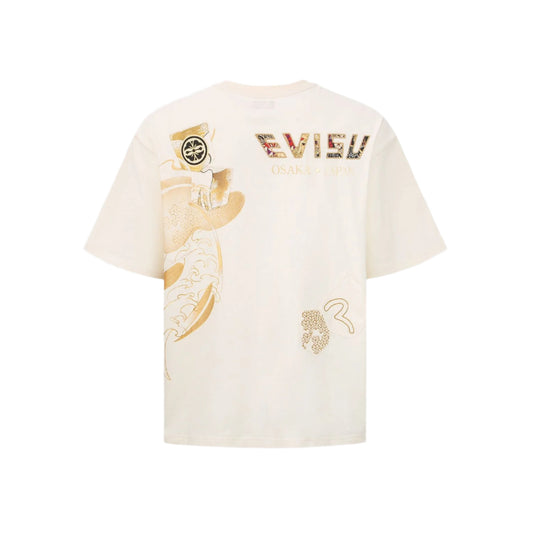 Evisu Multi-Pocket Foil Print T-Shirt