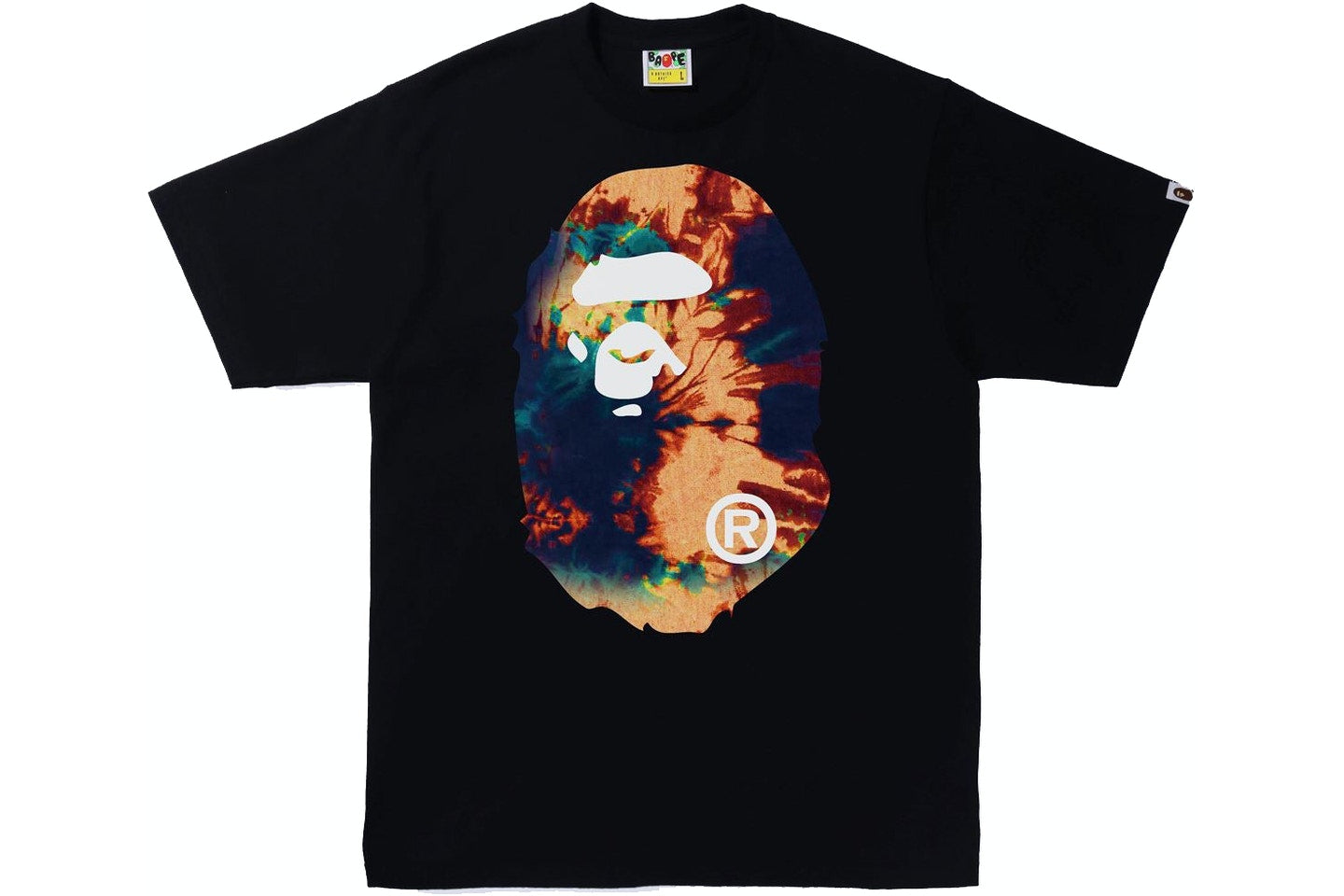 BAPE Tie Dye Big Ape Head Tee