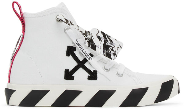 Off-White White & Black Vulcanized Mid-Top Sneakers – Prosper Boutique NZ